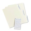 Permanent File Folder Labels, 11/16 x 3 7/16, White/Dark Blue