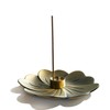 Incense Stick Holder Pure Copper Lotus Flower Censer Coil Thread