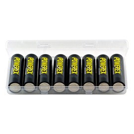 Powerex Low Self-Discharge Precharged AA Rechargeable Nimh Batteries, (MH-8AAP-BH)