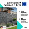 NYVI Polyrattan Privacy Screen Strips Privafence Anthracite 255 x 19