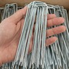 200 Pcs 6 inch Garden Landscape Staples Galvanized Pins Lawn