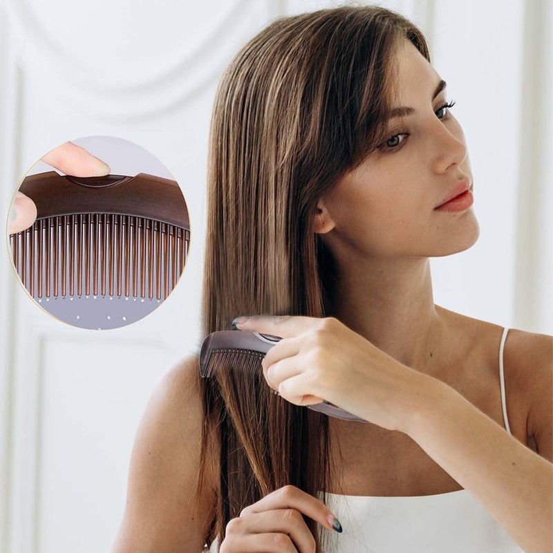 4-Piece Dandruff Comb Set, Stainless Steel Fine Tooth Lice Comb,