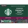Starbucks French Roast Dark Coffee K-Cups 24-Count (Pack of 2)