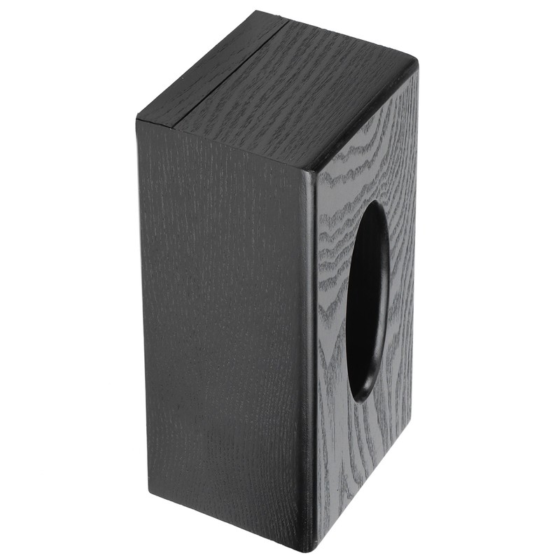 Black Wooden Tissue Box Napkin Case Elegant Style Tissue Holder