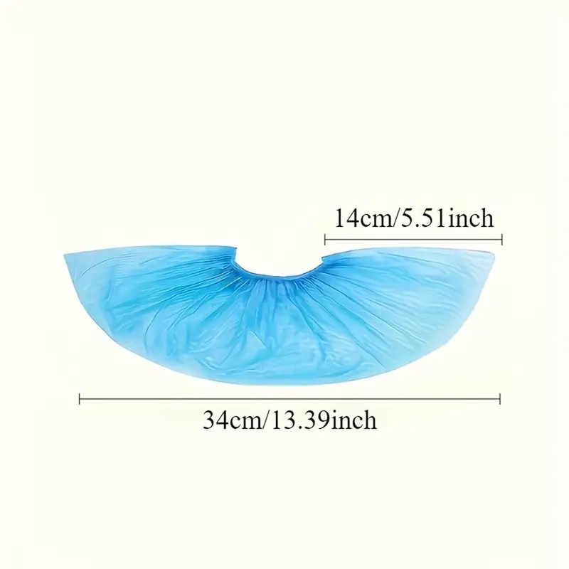 Set of 10 Disposable CPE Overshoes - High Tear Resistance