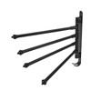 Stainless Steel Swivel Towel Hanger Holder Black Rotating Movable Towel