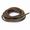 LolliBeads (TM) 3mm Flat Genuine Leather Shoe Lace Strip Cord