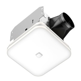 OREiN 2-in-1 Bathroom Exhaust Fan with Light, 110 CFM Shower Vent Fan, Quiet 1.5 Sones DC Motor, 1000LM Bright LED, 5000K, ENERGY STAR, HVI/FCC/ETL, Easy Retrofit Installation (Cut-Out 7.36" x 7.68")