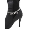 Unbranded Women Silver Metal Chain Western Boot Bracelet Shoe Anklet