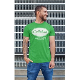 Callahan Auto Parts T-Shirt Funny Graphic Novelty Humor Men's Women's T Shirt Burgundy Heather Small