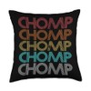 Retro Vintage Chomp Throw Pillow
