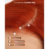 13X4 Lace Front Wigs Human Hair 350#，180% Density Ginger Orange