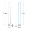 R-LOMU UV Light Tube Ozone Sanitizer Bulb Ultraviolet Lamp Quartz