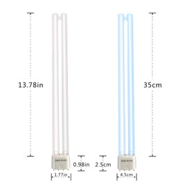 R-LOMU UV Light Tube Ozone Sanitizer Bulb Ultraviolet Lamp Quartz Type 38W