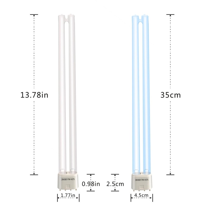 R-LOMU UV Light Tube Ozone Sanitizer Bulb Ultraviolet Lamp Quartz