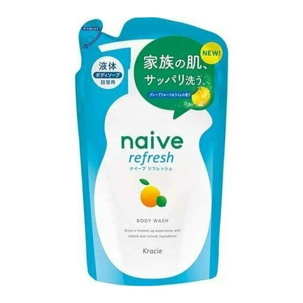 Naive Fresh Body Soap Refill (Sea Mud) 12.8 fl oz (380 ml)