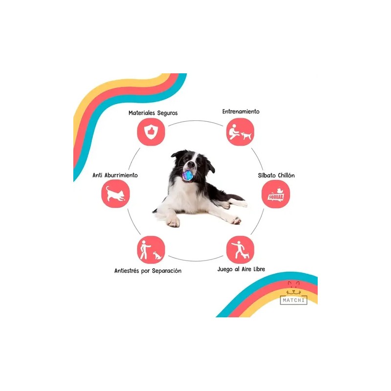 Gigwi Ball Pelota Para Perros Masticable Super Resistente Color Naranja
