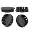 Auvotuis 30Pcs Black Plastic Hole Plugs, 1-1/2Inch (38mm) Round Flush