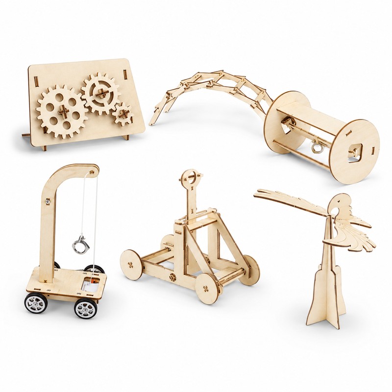 DIY Wooden STEM Science Model Kit – Hands-On Educational Assembly