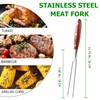 UPKOCH BBQ Fork Stainless Steel Meat Fork Cook Forks Two