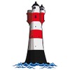 Samunshi® Sticker Lighthouse Red Sand German Bay Beacon 10 x