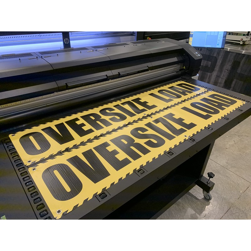 Oversize Load Banner Sign for Trucks w/Grommets - 2 Pack