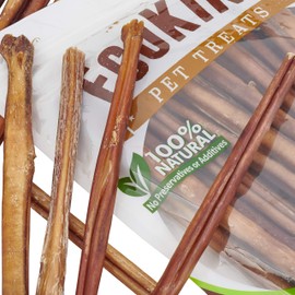 EcoKind Pet Treats All-Natural Premium 12 Inch Bully Sticks for Dogs | 16 Oz. Bag | Delicious Protein Rich Dog Chews