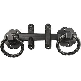 Romak 64706 Gothic Ring Gate Latch, 175 mm Size, Black