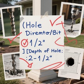 SANTIE 1/2 in. D X 2-3/4 in. L Steel Round Head Strike Anchor 5 pk