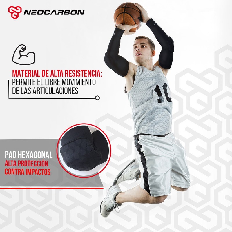 NeoCarbon Codera Deportiva de Neopreno contra Impacto (1 par), Compresión