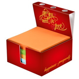 Love Memo Box with Pen Holder - Cardboard