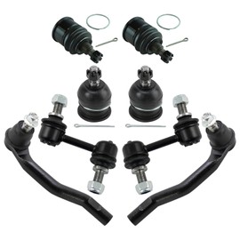 TRQ Front Steering & Suspension Kit Ball Joint Sway Bar Stabilizer Link Tie Rod Compatible with 2009-2014 Acura TL