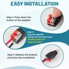 NuIth Speaker Wire Cable to Audio Male RCA Connector Adapter