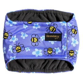 Glenndarcy Male Dog Belly Band - Urine Incontinence (Large Band only, Buzzy Bee)