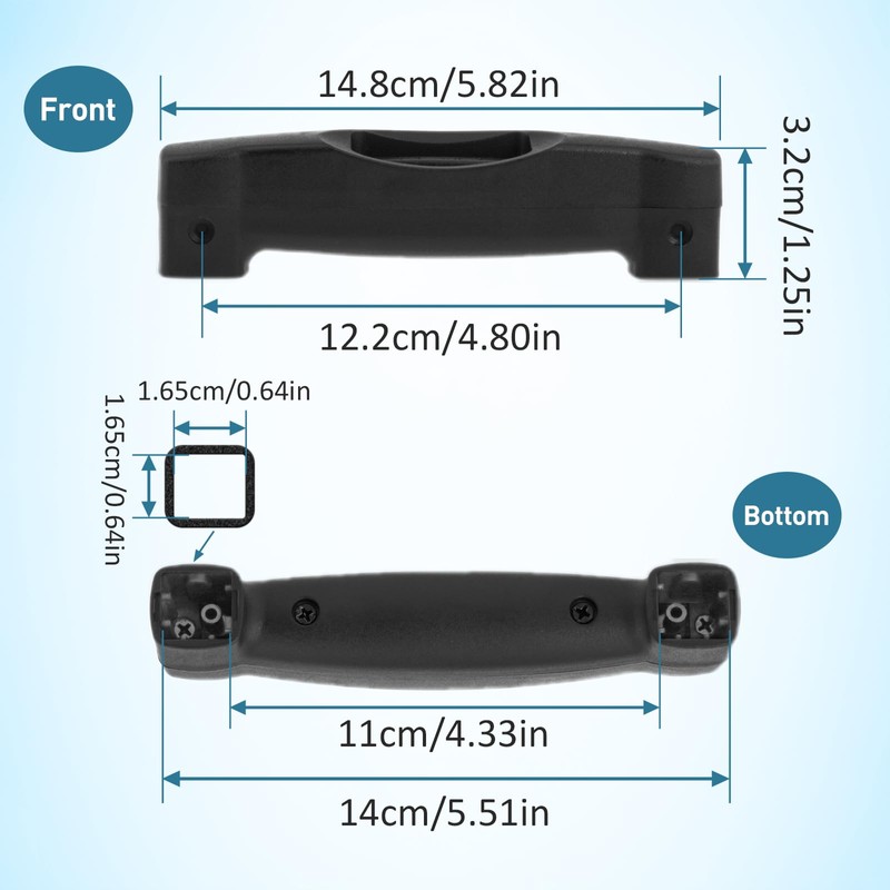 Perfeclan Portable Luggage Handle Repair Strong Bearing Capacity Replacement Suitcase