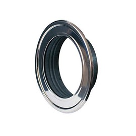 Wall Plate Wall Flange Plate Diameter 125 mm 12.5 cm RMN Stainless Chrome Flex Aluminium Pipe Thermoflex Flexible Hose Flexible Aluminium Metal Flange Stainless Steel Heat Resistant