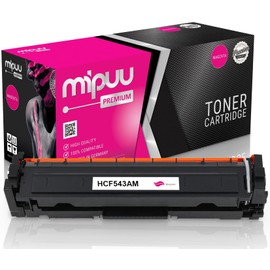 Mipuu Toner Compatible with HP CF543A 203A Magenta Red Pink for HP Color Laserjet Pro M254 M254DW M254NW MFP M280 M280NW M281 M281FDN M281FDW