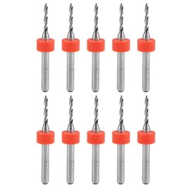 sourcing map PCB Drill Bits 1.6 mm Carbide Rotary Tool Jewellery CNC Engraving Circuit Board Micro Drill 1/8 Inch Shank Pack of 10