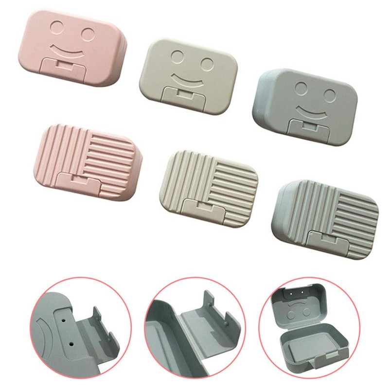 Travel Soap Box Soap Container with Lid Plastic Portable Soap