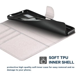 Shantime Leather Wallet Case Compatible with AGM G1, Colorful Flip Cover with Card Holders Magnetic Closure Full Protection Shell(White)