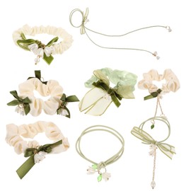 VICASKY 8 Pcs Hair Ties Durable Elastic Ponytail Holders with Adorable Designs Hair Accessories for Women Stylish and Versatile for All Occasions