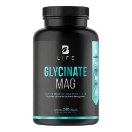 Frasco Glicinato Magnesio 240 Capsulas 144gr B Life                                                                                                   