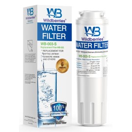 Wildberries UKF8001 Refrigerator Water Filter 4, Replacement for Whirlpool®, EveryDrop® EDR4RXD1, WHR4RXD1, 4396395, WRF555SDFZ, WRF535SWHZ, FMM-2, 46-9006, UKF8001AXX-750, UKF8001AXX-200, 1-PACK