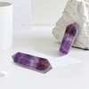 QINJIEJIE 6-7 cm Amethyst Stones Hexagonal Gemstones Healing Stones Natural