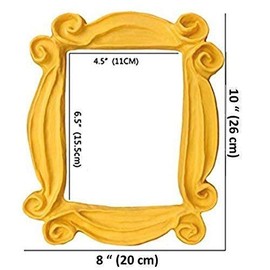 Handmade with Love by Fatima. As seen in Monica's Door. It has Two side tape in the back. Yellow Frame for your peephole. Great for your best friends.