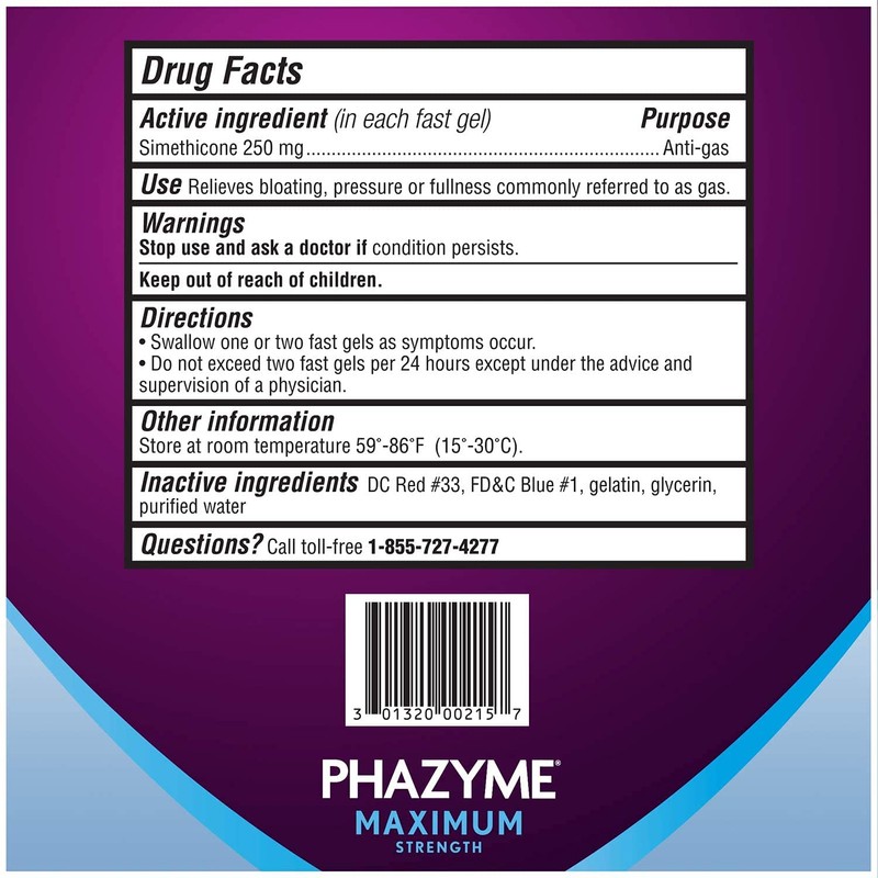Phazyme Maximum Strength Softgels, 36 ea, (Single Pack)