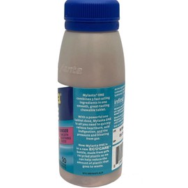 Mylanta One Antacid Anti-Gas 50 Tabs - Berry Ginger Ex06/25 Relief In Only 1 Tab