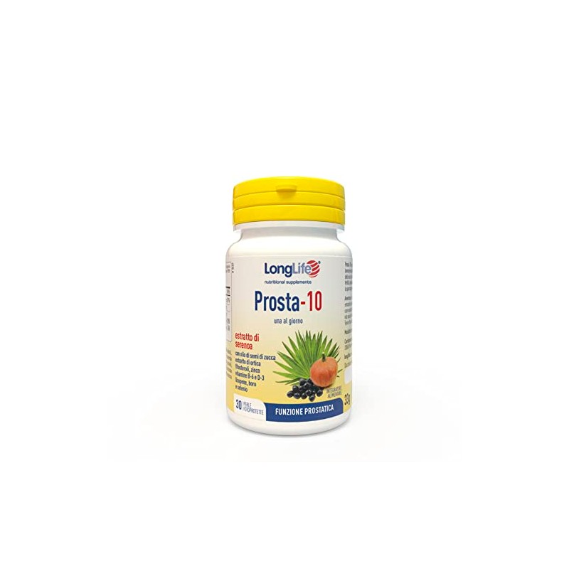LongLife® Prosta-10 | Integratore di serenoa titolato all'85% in acidi