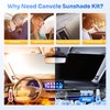 Canvcle Sunshades for 2025 2026 Toyota 4Runner Accessories Windshield Sun
