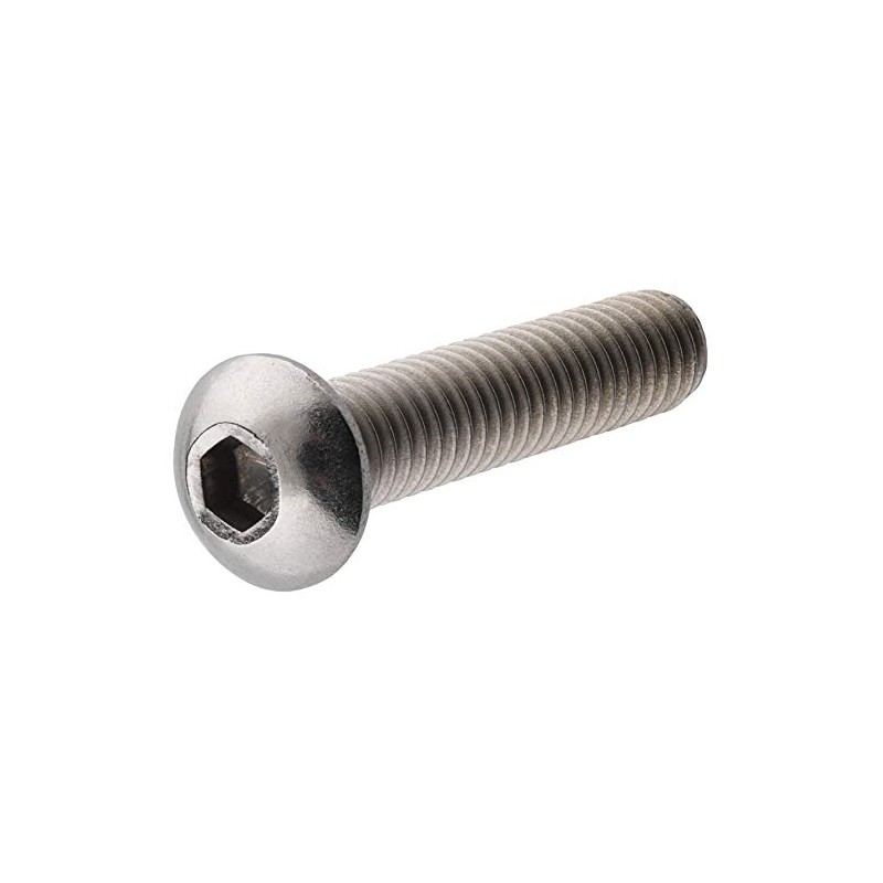 Hillman 44480 M6-1.00 x 16 Metric Stainless Steel Button Socket